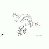 Схема узла: Переднее крыло для Honda VT750 Shadow Aero