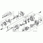 Схема узла: Генератор (ST1100T/V/W/AT/AV/AW) для Honda ST1100 Pan-European