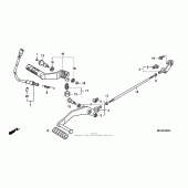 Схема узла: Педаль(Лапка) для Honda VTX1800