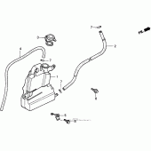Схема вузла: St1100 Резервний бак для Honda ST1100 Pan-European
