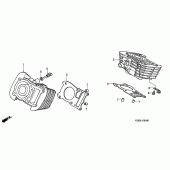 Схема вузла: Циліндр для Honda VT125 Shadow