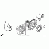 Схема узла: Привод стартера для Honda VT750 Shadow RS