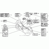 Схема узла: Информационные наклейки для Honda PC800 Pacific Coast
