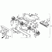 Схема вузла: Карбюратор в зборі (91-94) для Honda CBR600 CBR600F2