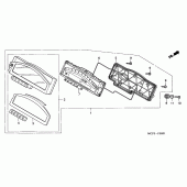 Схема вузла: Панель приладів (VTR1000SP4 / 5/6) для Honda VTR1000 VTR SP-2