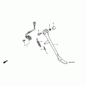 Схема узла: Подставка для Honda VT1100 Shadow Aero