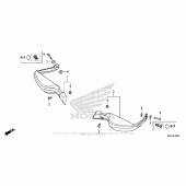 Схема вузла: Knuckle Guard для Honda VFR1200 Crosstourer