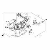 Схема узла: Дроссельная заслонка для Honda XL125 Varadero