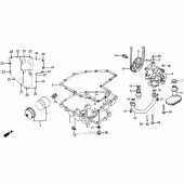 Схема узла: Масляный поддон для Honda CB1000 CB1000F