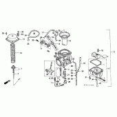 Схема вузла: Карбюратор для Honda NX500 Dominator