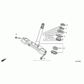 Схема узла: Рулевая траверса для Honda CBR600 CBR600RR