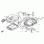 Схема узла: Воздушный фильтр для Honda VFR800 Interceptor