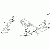 Схема вузла: Система індукції повітря для Honda GL1500 Gold Wing Interstate