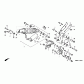 Схема вузла: Задня підвіска для Honda CBR600 CBR600FR Racing Edition