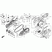 Схема узла: Задний рычаг (Маятник) (1) для Honda FJS600 Silver Wing