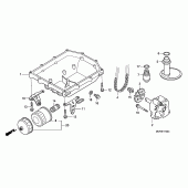 Схема вузла: Масляний насос для Honda VTR1000 VTR SP-1