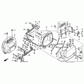 Схема вузла: Кофр для Honda ST1100 Pan-European