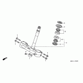 Схема вузла: Рульова траверса (CRF250R4 / 5/6/7) для Honda CRF250 CRF250R