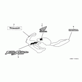 Схема вузла: Label read the manual для Honda VTR1000 Firestorm