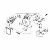 Схема вузла: Задній ліхтар (Стоп-сигнал) для Honda FX650 Vigor