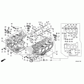 Схема вузла: Cylinder Block для Honda GL1800 Gold Wing