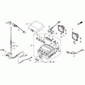 Схема узла: I radio для Honda GL1500 Gold Wing Interstate