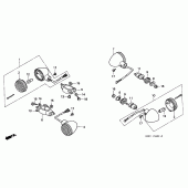Схема вузла: Поворотники для Honda CMX250 Rebel