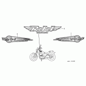 Схема узла: Label read the manual (1) для Honda CMX250 Rebel