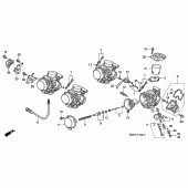 Схема узла: Карбюратор (COMPONENT PARTS) для Honda CBR600 CBR600F
