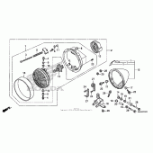 Схема вузла: Headlight (1) для Honda VT750 Shadow Aero