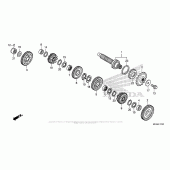 Схема вузла: Transmission (Countershaft) для Honda NC700