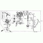 Схема узла: Карбюратор для Honda CMX250 Rebel