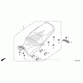 Схема вузла: Сидіння для Honda VFR1200 Crosstourer