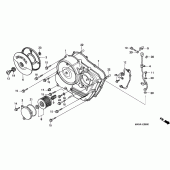 Схема вузла: Права кришка картера для Honda NX650 Dominator