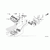 Схема вузла: Задній ліхтар (Стоп-сигнал) для Honda CBR500 CBR500R