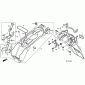 Схема вузла: Заднє крило для Honda XL1000V Varadero