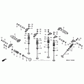 Схема вузла: Шток & Клапан для Honda VTX1300