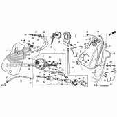 Схема вузла: Паливний бак для Honda FSC600 Silver Wing