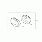 Схема узла: Saddle bag для Honda XL650 Transalp