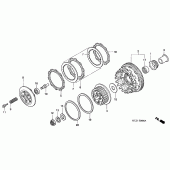 Схема узла: Сцепление для Honda CBR900RR CBR954RR Fireblade