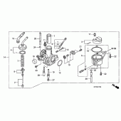 Схема узла: Карбюратор для Honda CBF150