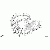 Схема вузла: Shelter для Honda CTX700