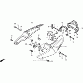 Схема вузла: Бічний обтічник для Honda CBR900RR CBR919RR Fireblade