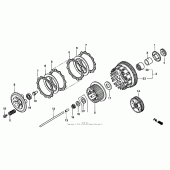 Схема узла: Сцепление для Honda VT1100 Shadow Aero