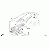 Схема вузла: Заднє крило для Honda CRF150 CRF150R