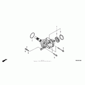 Схема узла: Cross shaft для Honda VTX1300