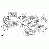 Схема вузла: Обтічник для Honda GL1500 Gold Wing Special Edition