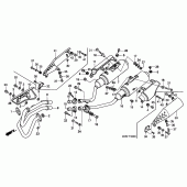 Схема вузла: Вихлопна система для Honda FX650 Vigor