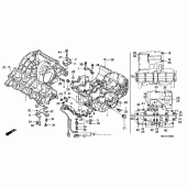 Схема узла: Картер двигателя для Honda CB1000 CB1000F