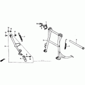 Схема узла: Подставка для Honda VTR250 VTR